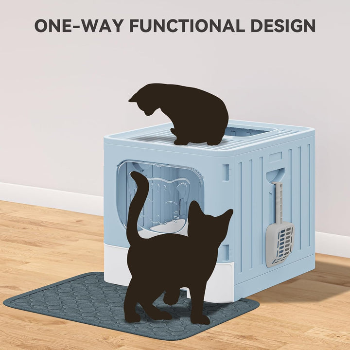 YITAHOME Katzenklo mit Deckel, grosse geschlossene Katzentoilette, haubenartiges geruchloses Anti-Sp