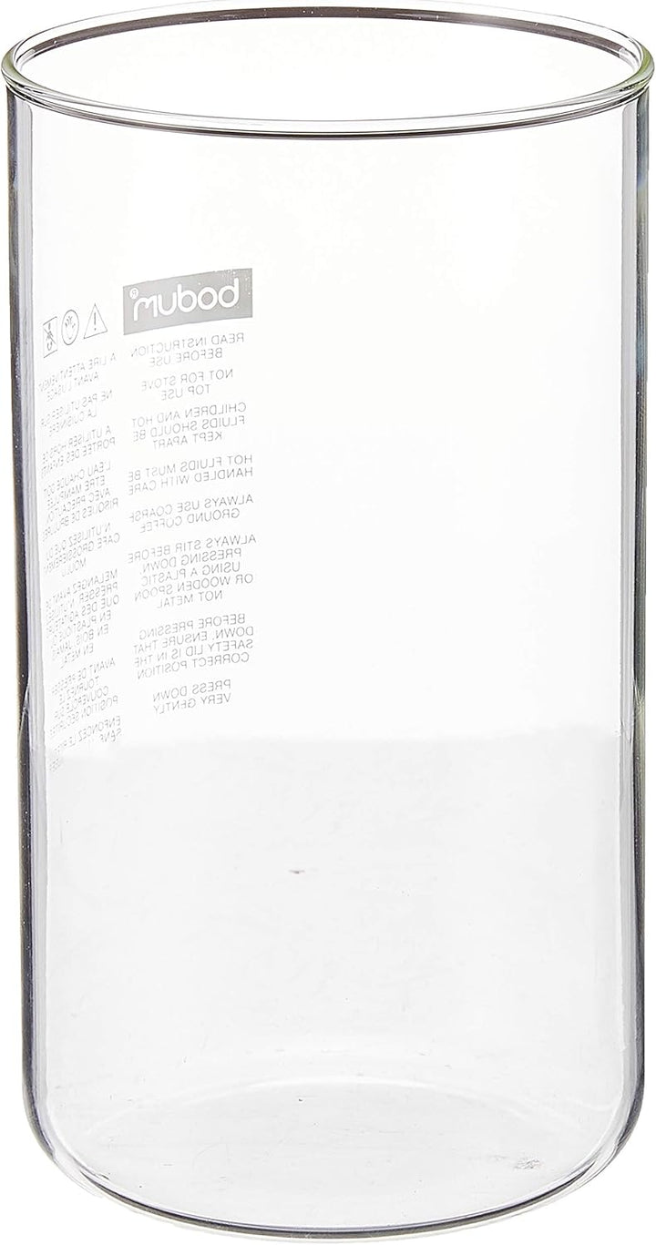 Bodum 01-10945-10 Kaffeepresse Ersatzbecher ohne Ausgiesser, Borosilikatglas - 8 Tassen (1 L), trans