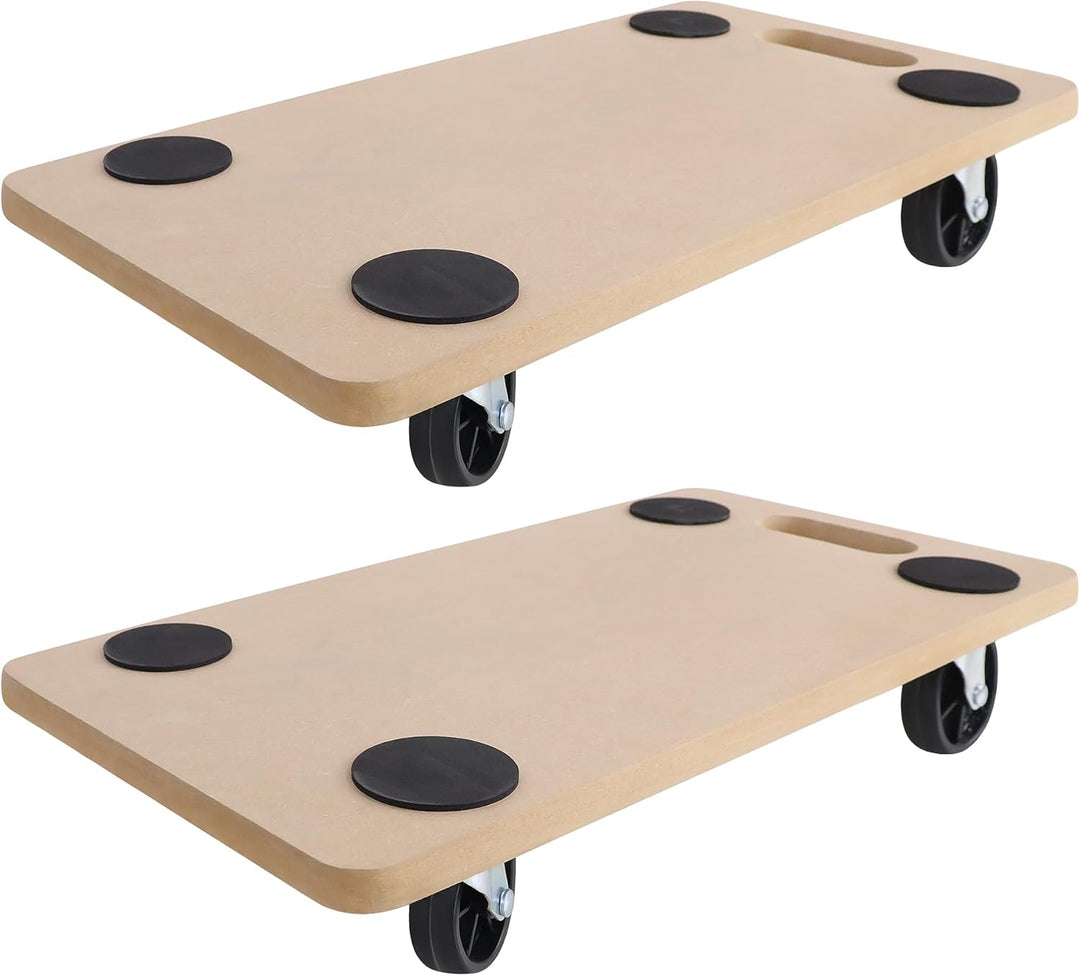 UISEBRT 2 Stück Transportroller 580 x 290 x 108mm Rollbretter Transport aus MDF-Platte Möbelroller T