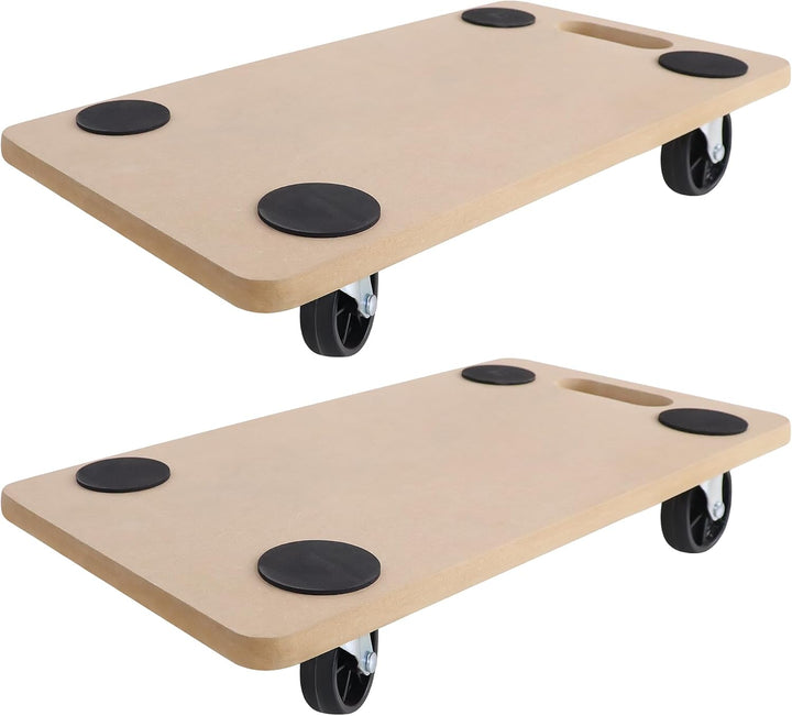UISEBRT 2 Stück Transportroller 580 x 290 x 108mm Rollbretter Transport aus MDF-Platte Möbelroller T