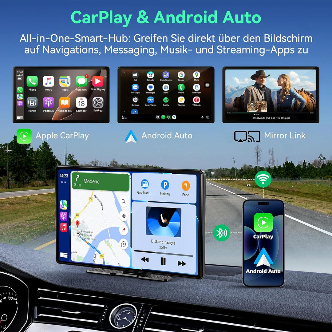 Carplay Display FüR Car Play und Android Auto,11.3 Zoll Touchscreen Android Auto Display Bildschirm