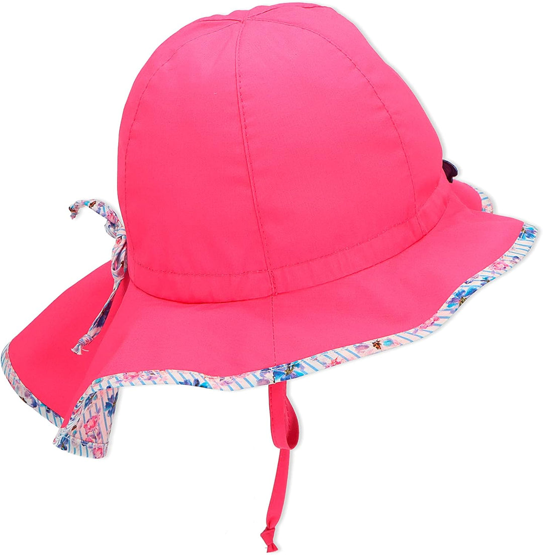 Sterntaler Mädchen Sonnenhut Blue Flower Hut 43 Rosa, 43 Rosa