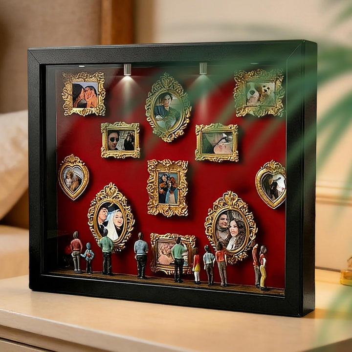 Museums Schaukasten Bastelset, Miniatur Erinnerungsstück Aufbewahrung, Fotospeicher Bilderrahmens Mi