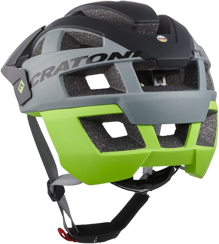 Cratoni AllSet MTB Helm schwarz/grün 2022 Fahrradhelm grau-Neongelb M/L (58-61 cm), grau-Neongelb M/