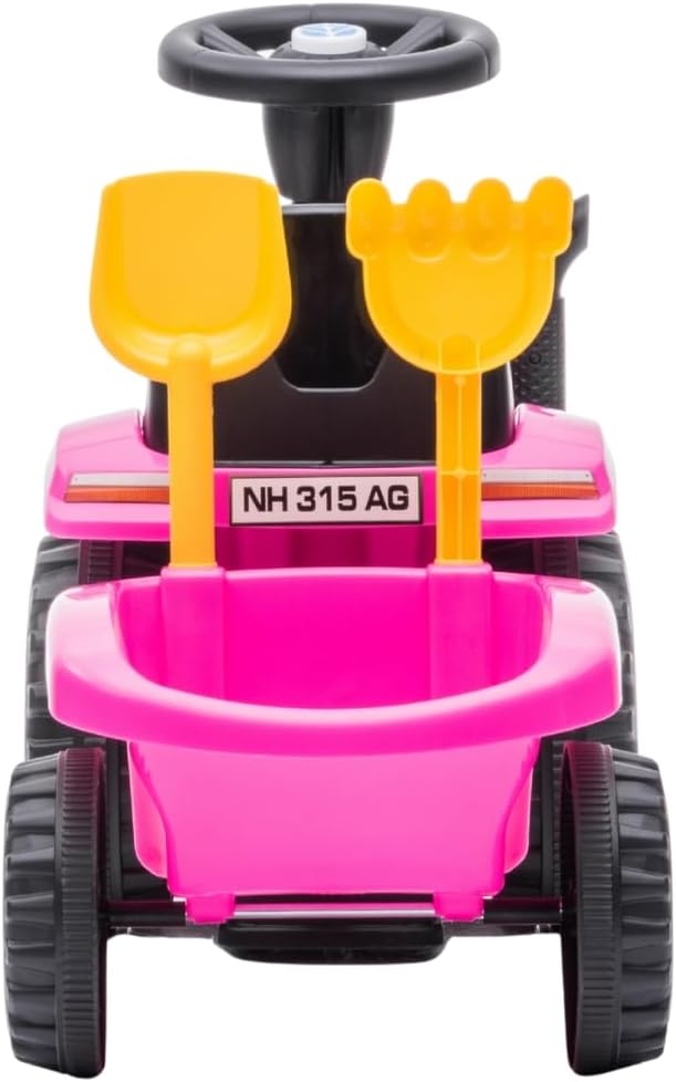 Bandits & Angels Bobbycar Rutschauto New Holland Traktor mit Anhänger ab 1 Jahr – mit funktionierend