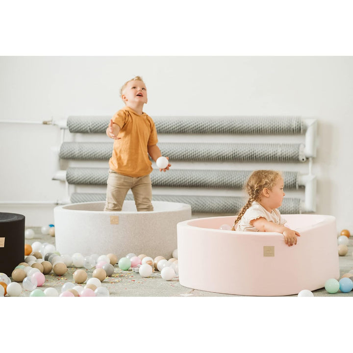 MEOWBABY Bällebad Baby - Rund 90x40cm Ball Pit für Kinder ab 1 Jahr mit 300 Bälle - Weiches & Sicher