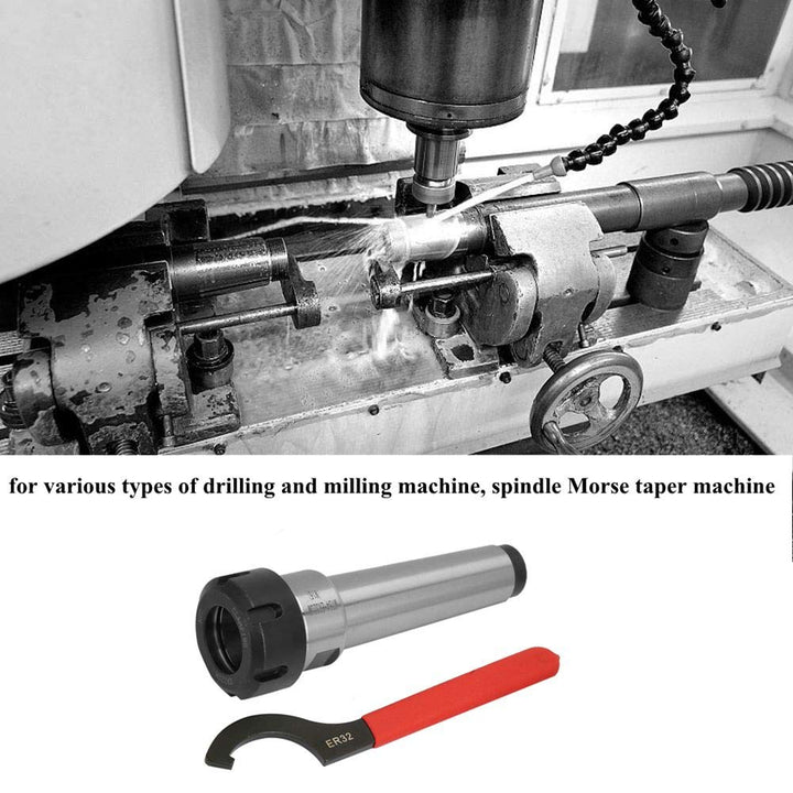 Spannzangenhalter ER32, MT4 M16 Kohlenstoffstahl ER32 Spannzangenhalter CNC Drehmaschine mit Schraub