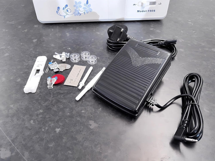 Jaguar 190S Elektronische Nähmaschine für Anfänger, leicht, computergesteuert, Quilting, mit 200 Sti