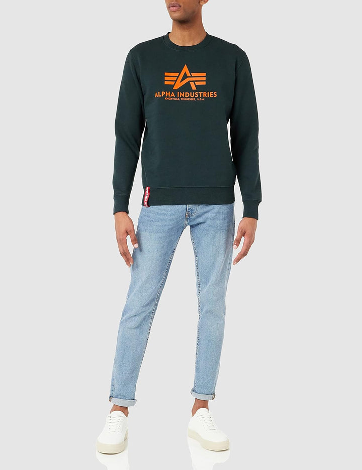 ALPHA INDUSTRIES Herren Basic Sweater Sweatshirt für Herren Sweatshirt (1er Pack) XL Dark Petrol, XL