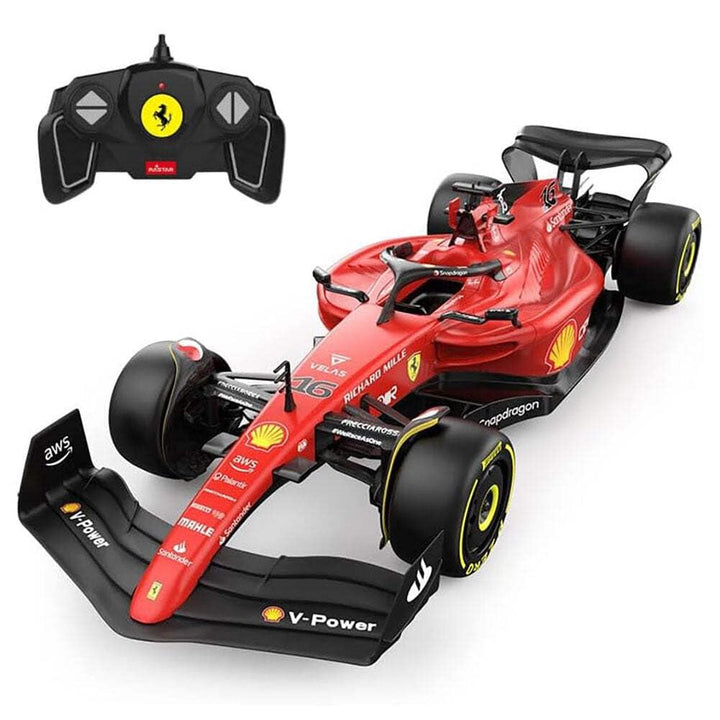 Ferrari F1 F1-75 RC Auto (1:18 Skala) - Fernbedienungsauto für Formel 1 der Saison 2022 Fahrer - Cha