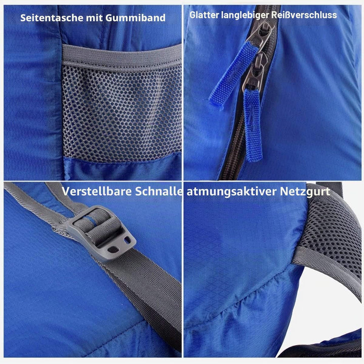 G4Free 20L Faltbarer Rucksack Ultraleichter Wanderrucksack Daypack für Männer Frauen und Kinder für