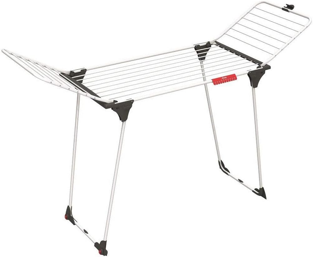Vileda King Wäscheständer, 20 m Trockenleinenlänge, Kleinteilehalterung, 2.7 kg, 2.7 kg Grau
