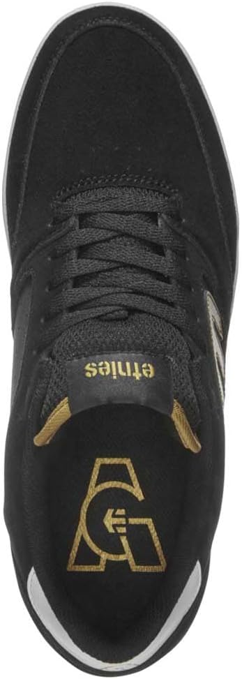 Etnies Herren Veer Skate-Schuh 43 EU Schwarz Gold Weiss, 43 EU Schwarz Gold Wei&#xDF;