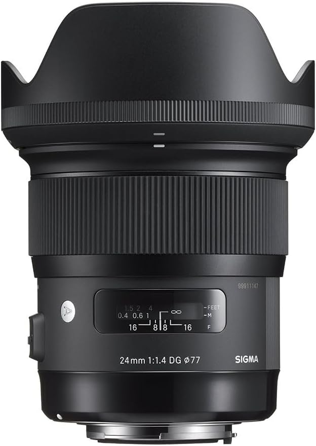Sigma 24mm F1,4 DG HSM Art Objektiv für Nikon F Objektivbajonett für Nikon Single, für Nikon Single