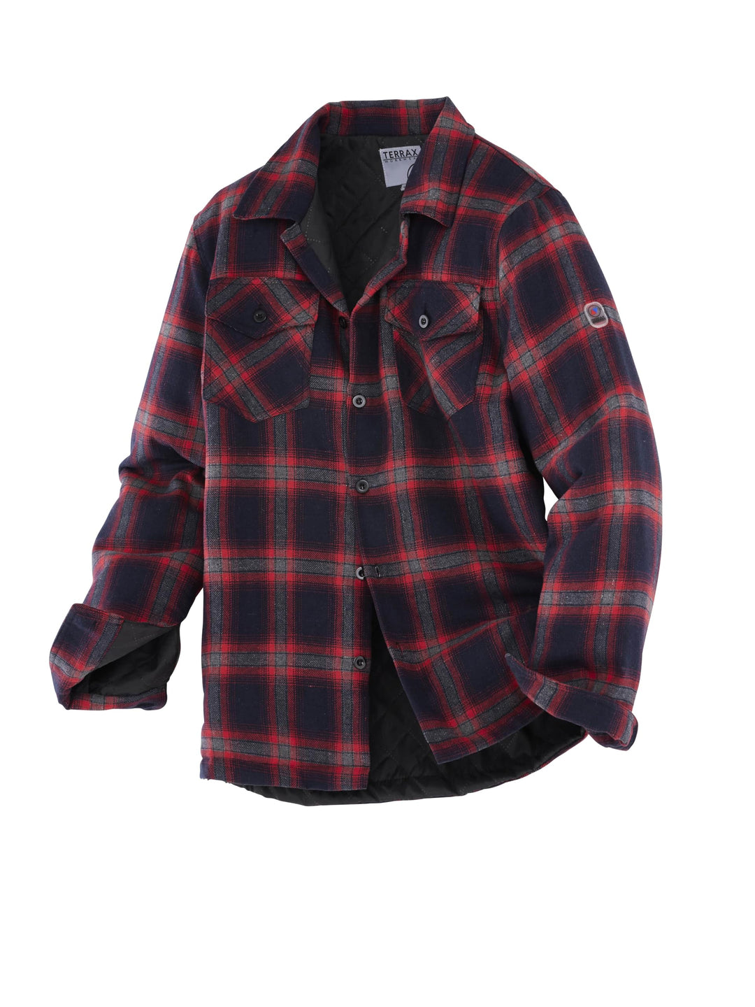 TERRAX WORKWEAR Theromhemd dunkelblau/rot kariert XL Dunkelblau/Rot, XL Dunkelblau/Rot
