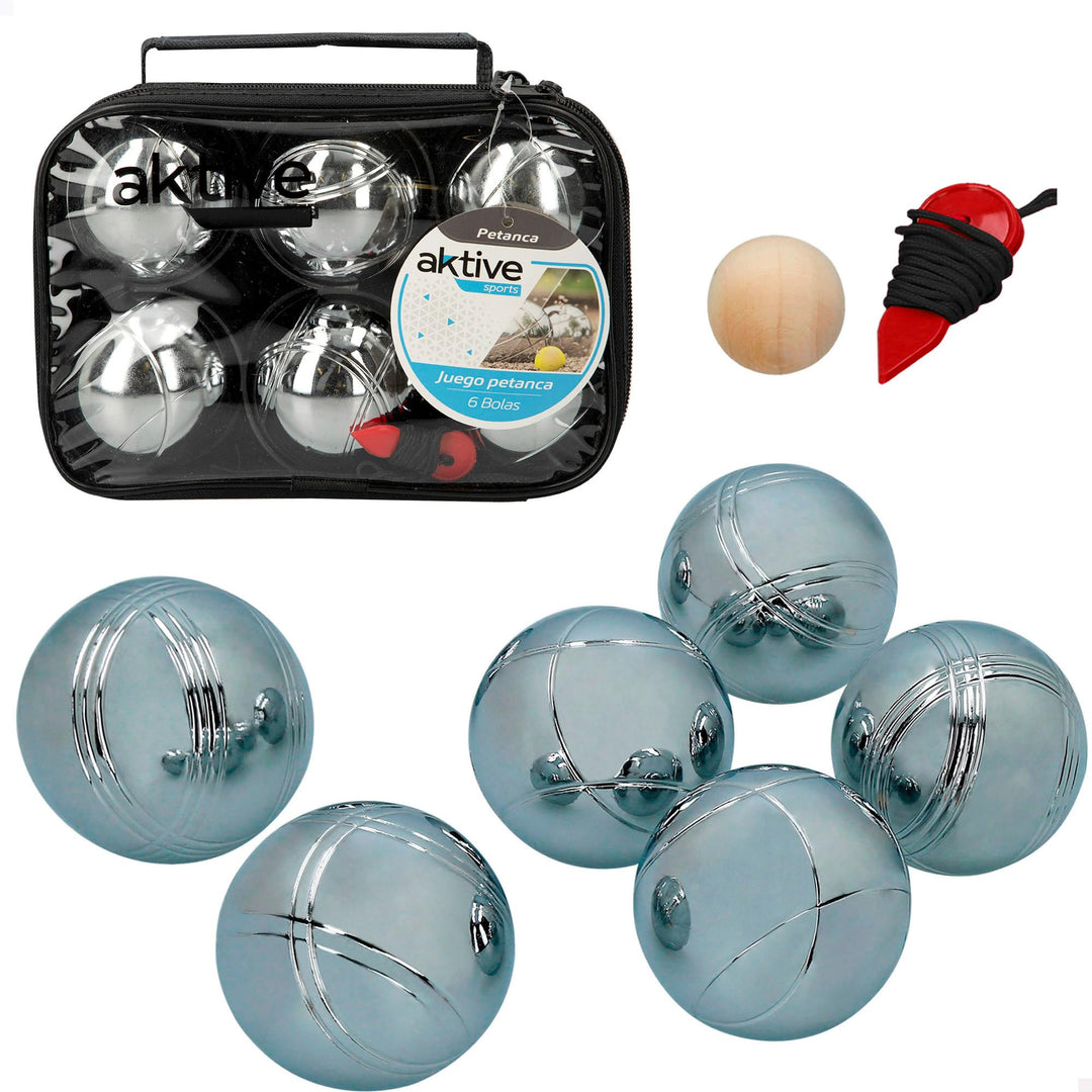 Aktive 54036 Sports Petanque-Spielset mit 6 Bällen, 6 Bälle