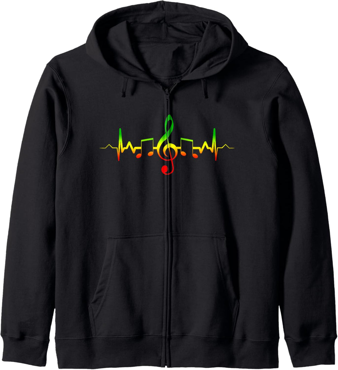 Reggae Herzschlag Musik Rastafari Rasta Geschenk Kapuzenjacke