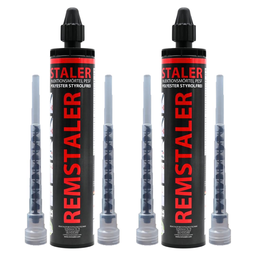 2x Remstaler VERBUNDMÖRTEL 300ml | -HÖCHSTE QUALITÄT- made in GERMANY | Injektionsmörtel | Montagemö