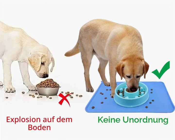 Joytale Napfunterlage für Hund und Katze, Silikon rutschfeste Hundenapf Matte für Hunde und Katzen,