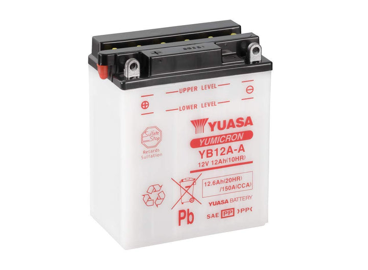YUASA BATTERIE YB12A-A offen ohne Saeure