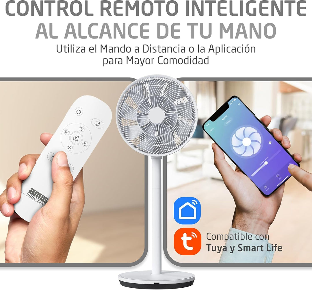 Amig - Tragbarer Ventilator GALAIR WIFI-01 Ultra Silence | Stand- oder Tischventilator | Sehr leise