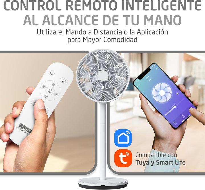 Amig - Tragbarer Ventilator GALAIR WIFI-01 Ultra Silence | Stand- oder Tischventilator | Sehr leise
