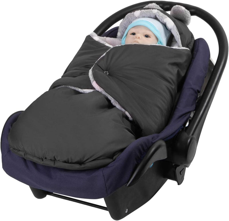 millybo Fusssack Baby Einschlagdecke für Winter geeignet für Kinderwagen Babyschale Babybett Autosit