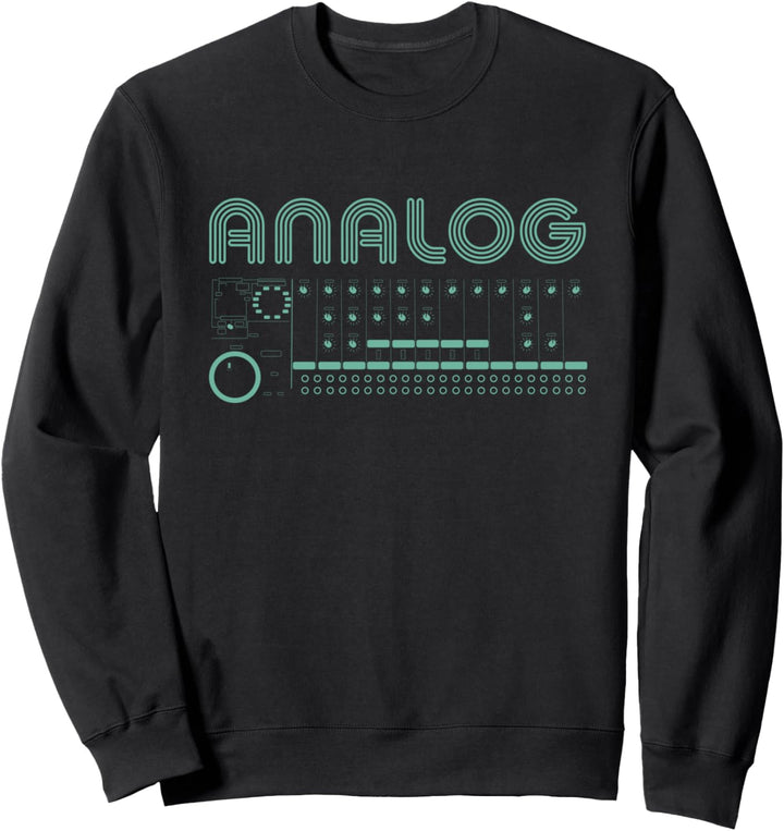 Retro Analog Modular Synthesizer Music Producer Sweatshirt
