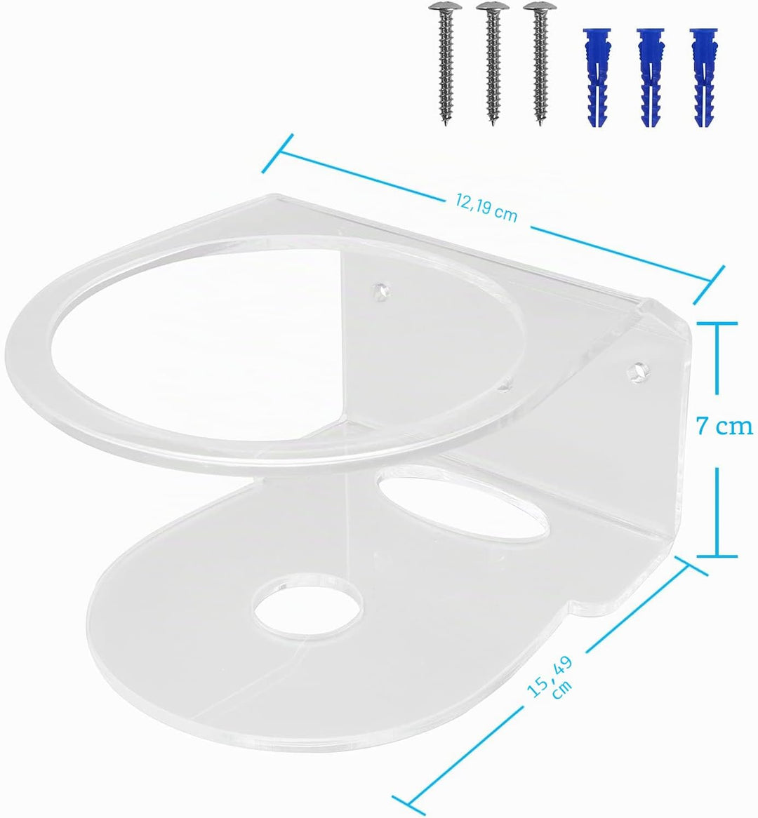 BECEMURU Wandhalterung, Ständer, Halterung, Stabilität, Acryl, schützender Routerschutz für Deco Tri