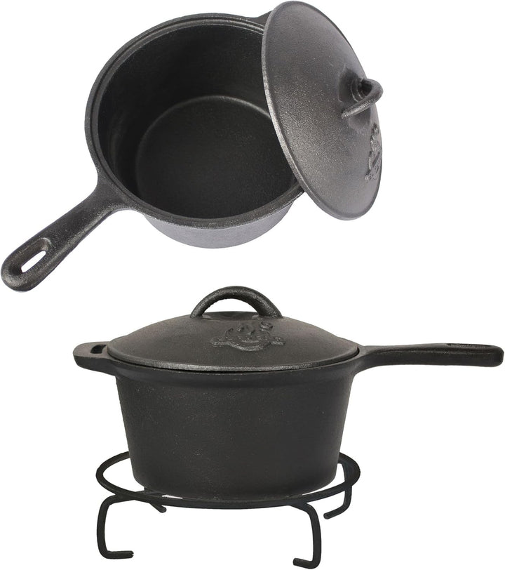 EL FUEGO Dutch Oven 5 tlg. Set AY4661 Pfanne Schmortopf Saucentopf
