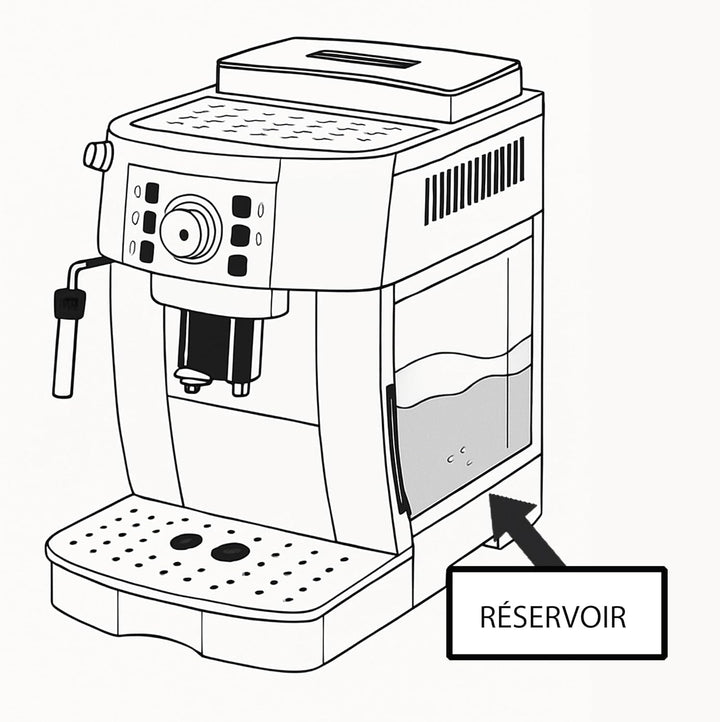 Wassertank für Espressokocher Mahlwerk – kompatibel mit DeLonghi – Originalnummer AS13200250