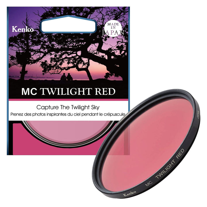 Kenko Objektivfilter mit Farbeffekt MC Twilight RED 77mm, Erzeugt inspirierende Farben am Abendhimme