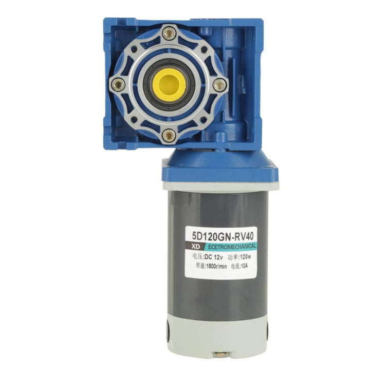 Schneckengetriebemotor, DC 12 V / 24 V, 120 W, RV40, Untersetzung 15 K, Geschwindigkeit des Schnecke