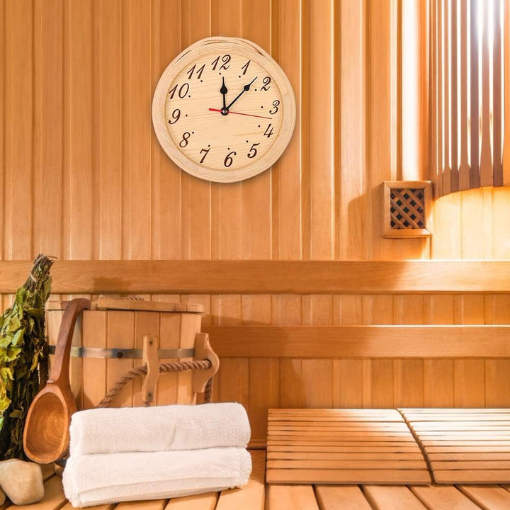 Saunauhr mit Zahlen, Klare Ablesung, Modern und Schlicht, für die Sauna
