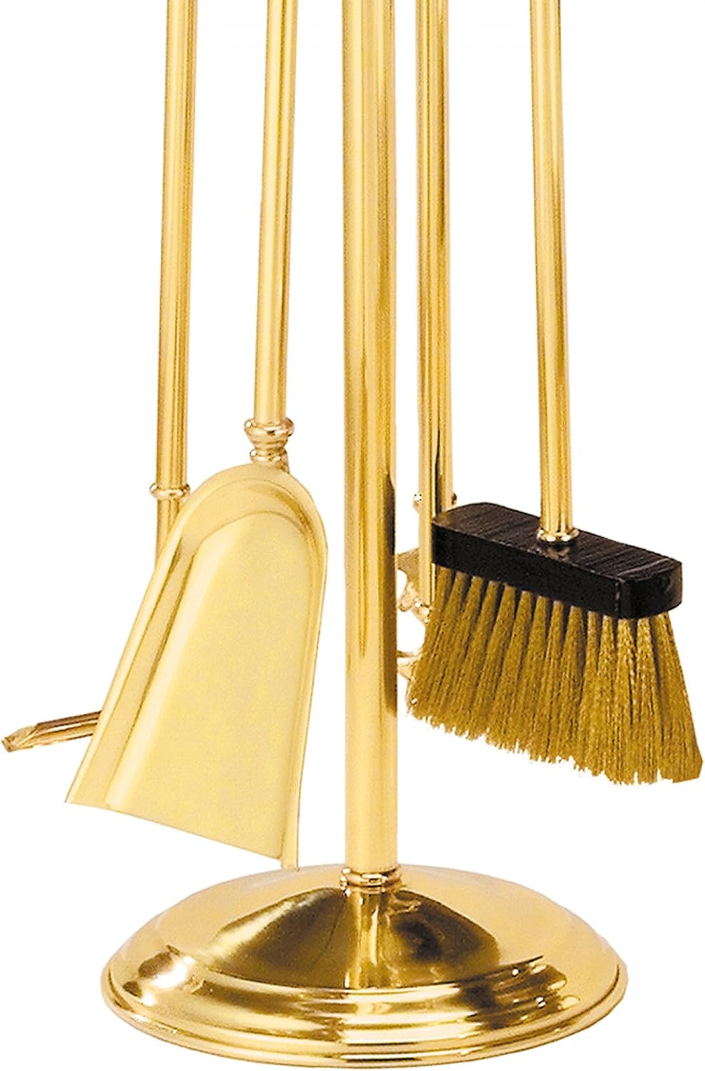 Kaminbesteck Kamingarnitur Kaminzubehör aus Messing, Höhe - 70cm
