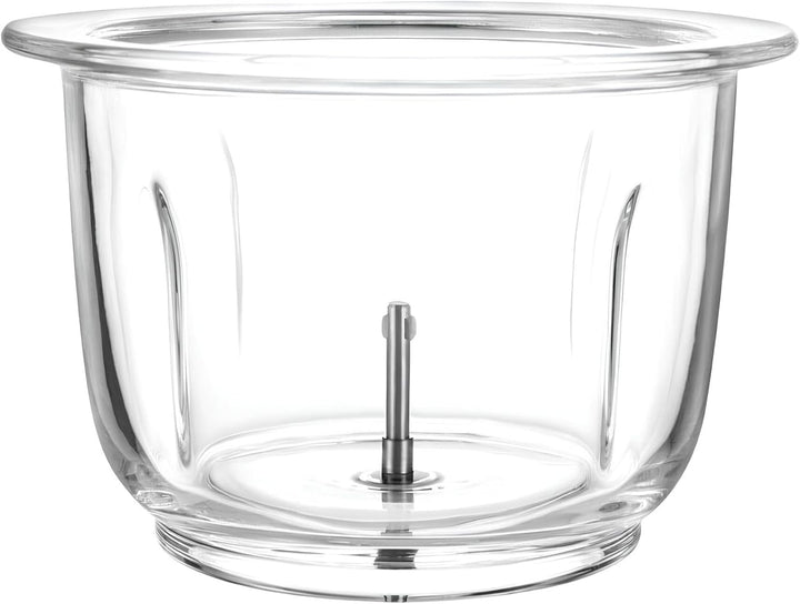 SHOV Mini Zerkleinerer Ein-Hand-Bedientaste, 700ml Glasbehälter, Gemüsezerkleinerer, elektrischer Mi