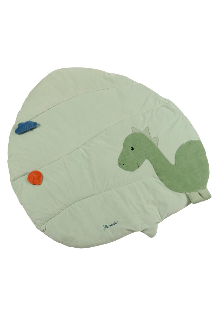 Sterntaler Spieldecke Dino Rexi - Baby Krabbeldecke aus samtig weichem Stoff - Babyspieldecke weich