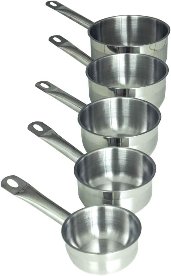 BAUMALU 344200 Topfset für 5 Töpfe, Edelstahl, Gastronomie – für alle Herde und Induktion, metallisc