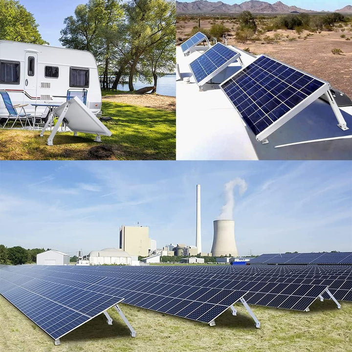 Solarmodul Dachhalterung Montage Balkongeländer, Befestigung Extra lange 1040mm Aufständerung, 0-60°