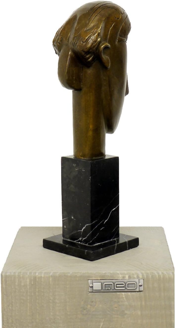 Kunst & Ambiente - Abstrakte Bronzefigur - Head of a Woman (1912) - signiert - Amedeo Modigliani - S