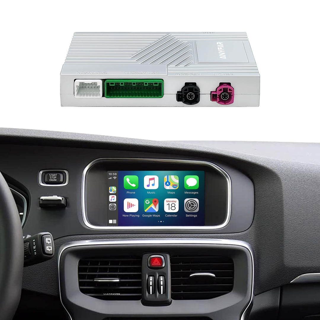 EZoneTronics Wireless CarPlay & Android Auto Retrofit Kit Decoder Box für Volvo V40 V60 S60 XC60 S80