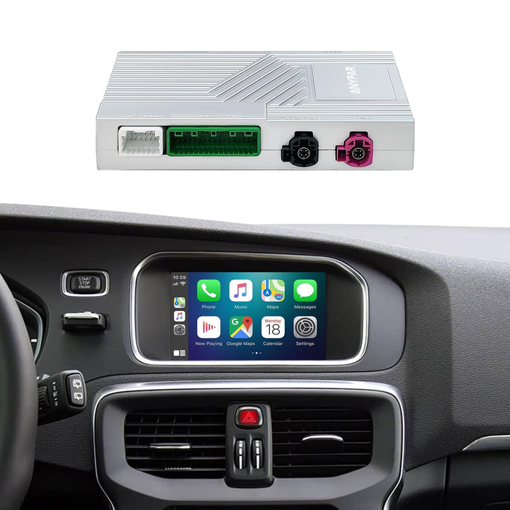 EZoneTronics Wireless CarPlay & Android Auto Retrofit Kit Decoder Box für Volvo V40 V60 S60 XC60 S80