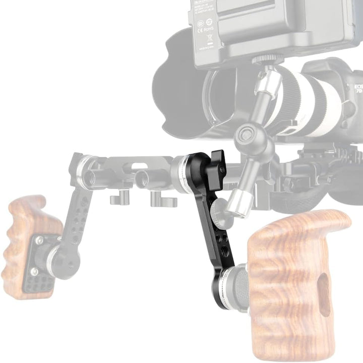 NICEYRIG Verlängerungs Arm mit Rosette für ARRI Standard Handgriff Ausrüstung mit Rosetten Halterung