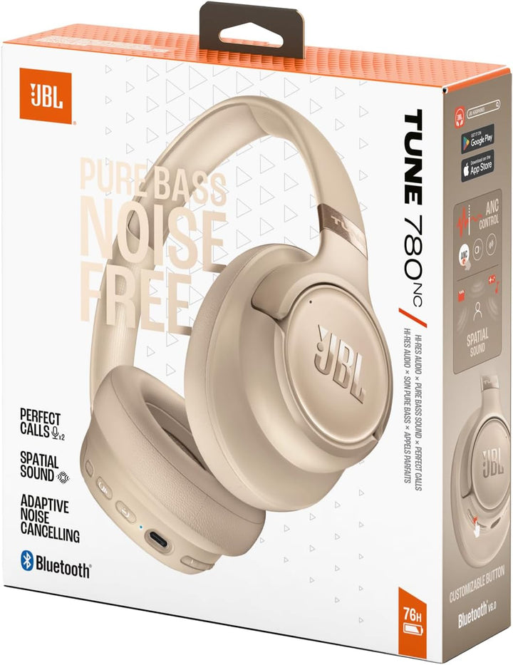JBL Tune 780 NC Kabellose Over-Ear-Kopfhörer mit adaptivem Noise-Cancelling, Smart Ambient, Bis zu 7