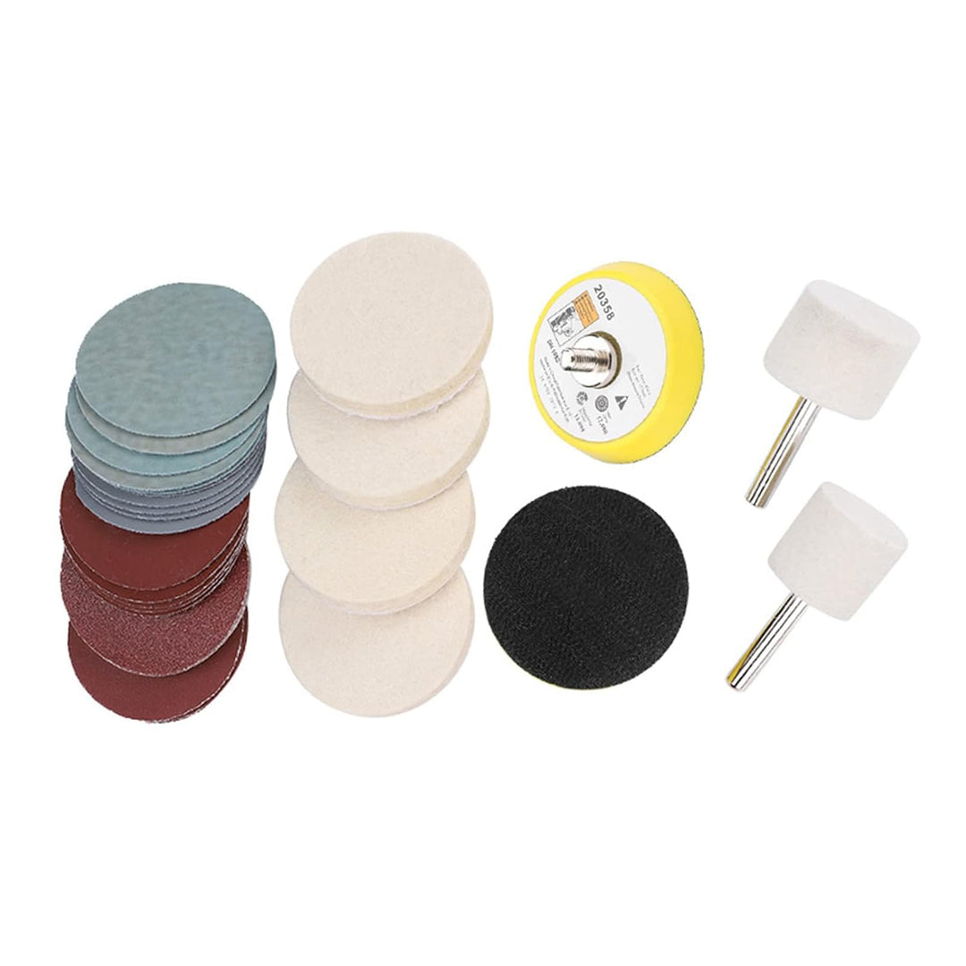 Schleifscheiben Glaspolier Kit Kratzer Entfernungs Set Ceric Dioxide Polish Pads Filz für Kreissands