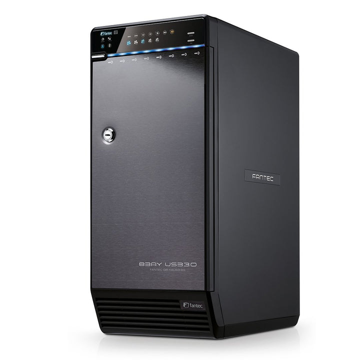 FANTEC Qb-X8US3R Externes 8-fach Raid Festplattengehäuse (für 8x 8, 89 cm (3, 5 Zoll) SATA Festplatt
