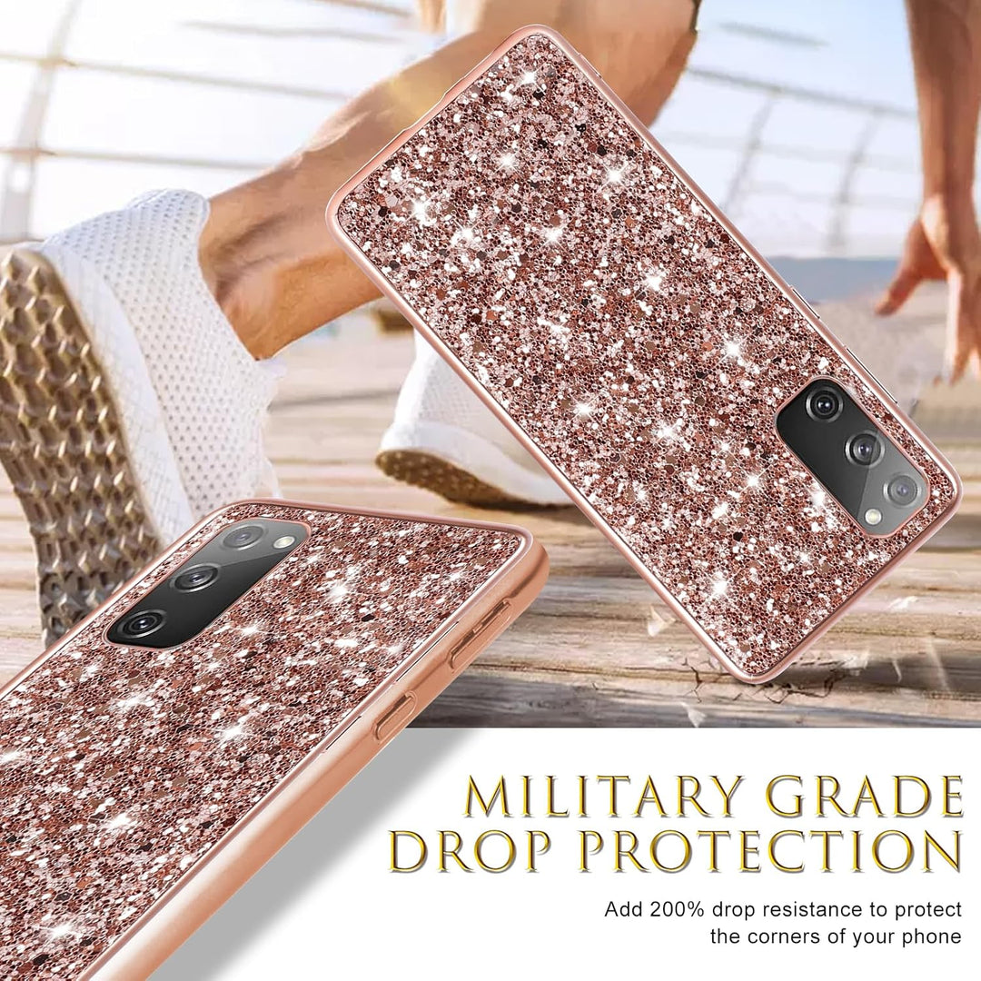 Hülle S20 FE Handyhülle für Samsung Galaxy S20 FE 5G Hülle Glitzer Bling Sparkle Ultra Dünn Schutzhü