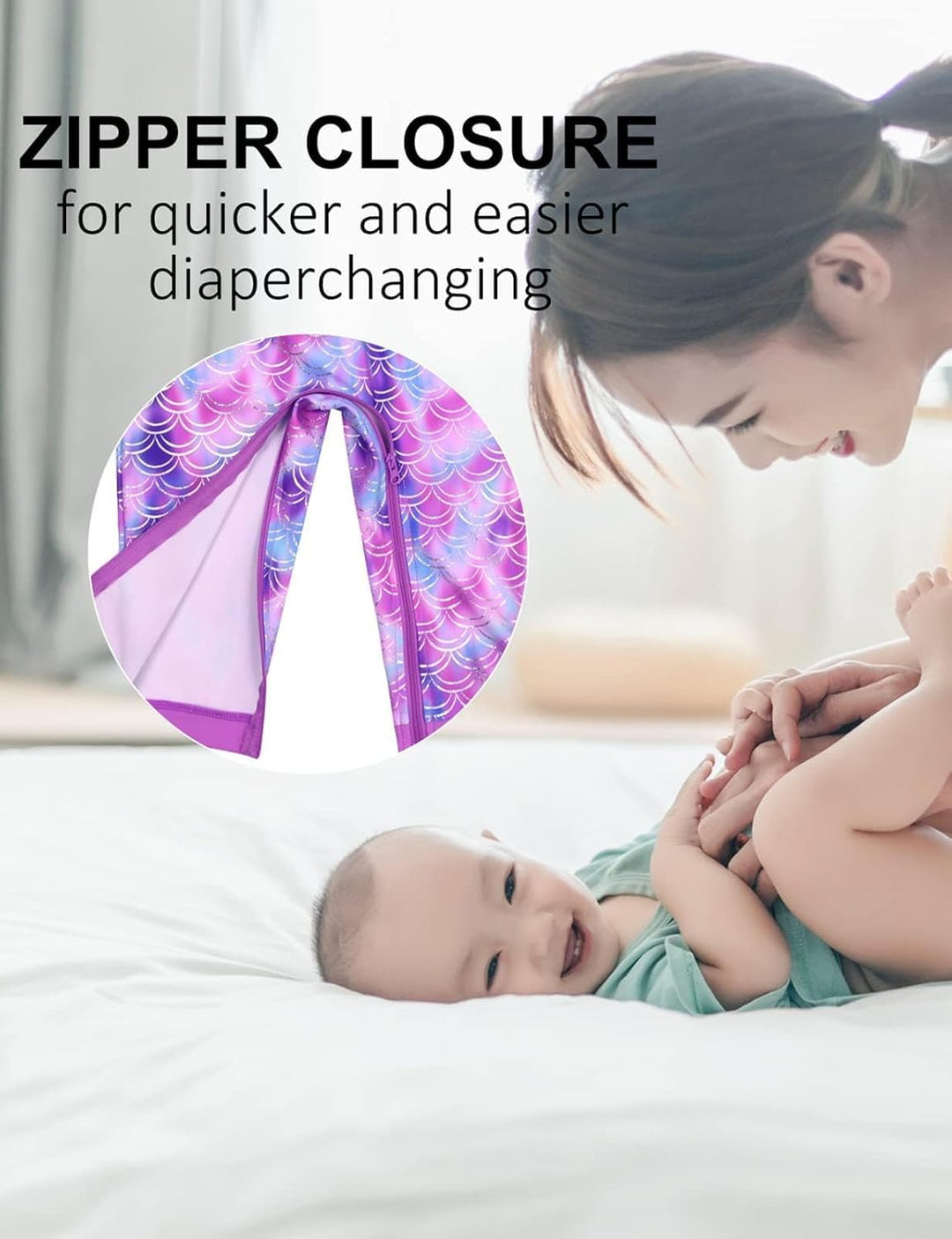 weVSwe Baby Mädchen Langarm Badeanzug UV-Schutz UPF 50+ Einteiler mit Kleinkind Sonnenhut Flap Cap 0