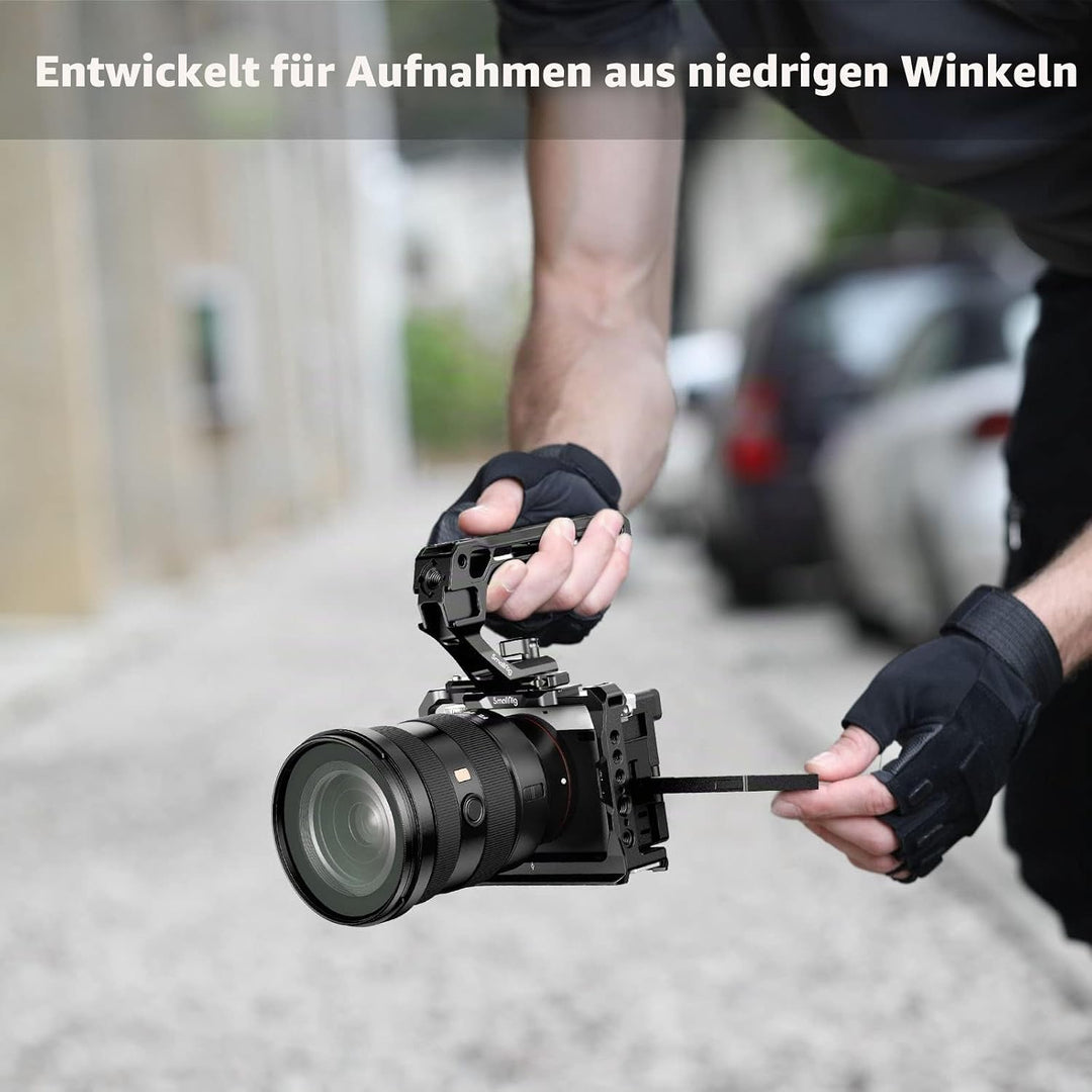 SMALLRIG NATO Top Handle, Griff mit NATO Schnellspanner für Kamerakäfig, universelles Video Rig mit