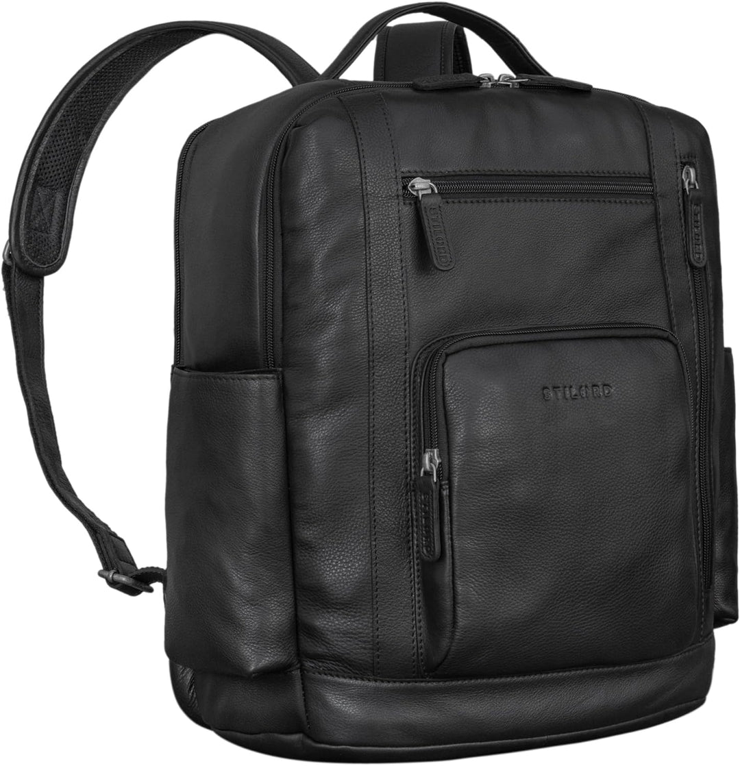 STILORD 'Archibald' Leder Business Rucksack Damen und Herren Laptop Rucksack 15,6 Zoll Arbeitstasche
